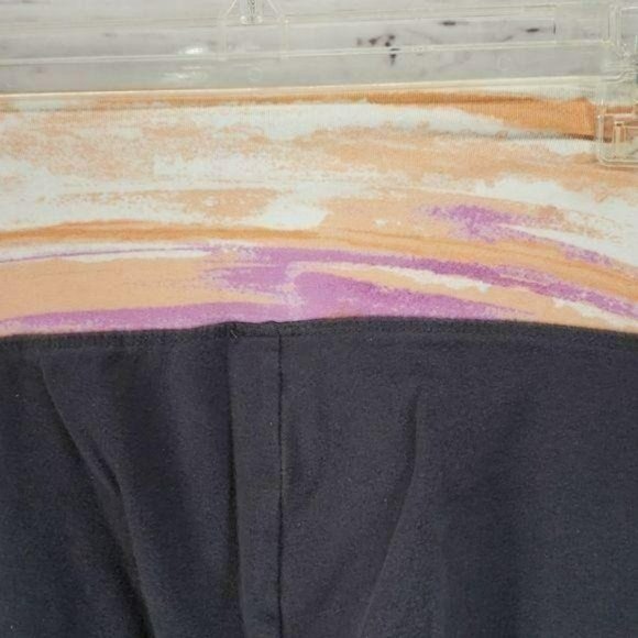 The Balance Collection Women's Black Orange Cropped Athletic Pants Capris Medium - Picture 5 of 6